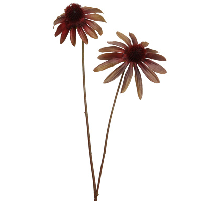 k&uuml;nstlicher Sonnenhut mauve 55cm Boho Blumen