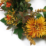 künstlicher Blumenkranz Chrysantheme Ø 30cm Kunstblumen Kranz Sommer / Herbst