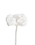 Diorröschen weiß Ø 20mm / kleiner Kunstblumenstrauß