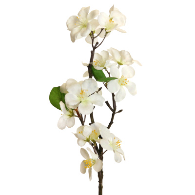 künstlicher Blütenzweig Kirschzweig weiß 50cm