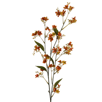 künstlicher Blütenzweig orange 100cm