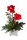 Kunstblumengesteck Amaryllis im Blumentopf weiß / H 60cm