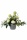 Kunstblumengesteck Rosen im Topf grau H 35cm