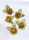 Rosenbl&uuml;te gold 5cm - Ansteckblumen Goldhochzeit