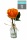 Rosen Vase mit Kunstwasser - imitiertes Wasser H 20cm orange