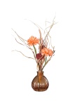 Strohblumen Vase mit künstlichen Wasser  25cm Herbst
