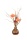 Strohblumen Vase mit k&uuml;nstlichen Wasser  25cm Herbst