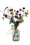 Wiesenblumenstrau&szlig; Vase mit Kunstwasser - imitiertes Wasser H 30cm