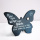 Schiefer Schmetterling mit Reagenzglas - Spruch "Glück"
