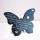 Schiefer Schmetterling mit Reagenzglas - Spruch "Gib nicht auf"