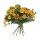 Künstlicher Blumenstrauß Sonnengelb - Flach gebunden H 20cm