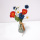 Wiesenblumenstrauß Vase mit Kunstwasser H 25cm