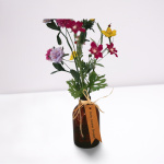 künstliche Wiesenblumen mit Vase & Botschaft H 25cm