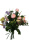 künstlicher Blumenstrauß Rosen und Wildblumen H 25cm