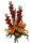 Kunstblumenstrauß groß Sommer Gladiole  rot 80cm
