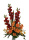 Kunstblumenstrauß groß Sommer Gladiole  rot 80cm