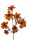 künstliche Cosmea orange 75cm Schmuckkörbchen