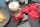 Kaffee Untersetzer mit Spruch - rot - Set 4 Stück