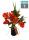 Inkalilien Vase mit Kunstwasser - Kunstblumengesteck H 20cm