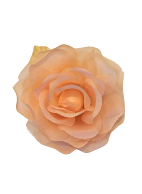 Seidenrosen Köpfe apricot Ansteckblume 10cm - Steyer Seidenblumen