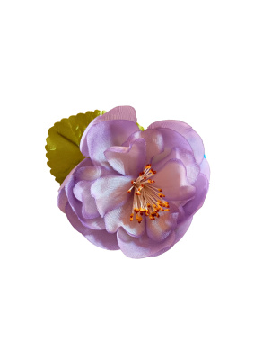 Ansteckblume violett 6cm - Steyer Seidenblumen