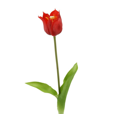 Real Tulpen K rot - Tulpen dekotreff.com 48cm Kunstblumenstrauß Touch