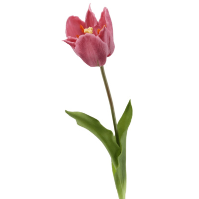 künstliche Kronentulpe lila rosa - Real Touch Tulpen 48cm