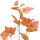 künstlicher Ahornzweig orange braun 90cm